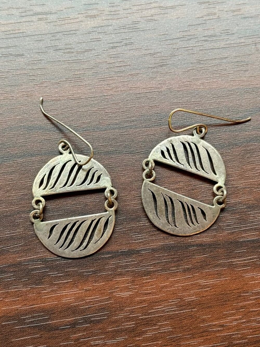 Vintage Norwegian Modernist Earrings Sterling Silver 925